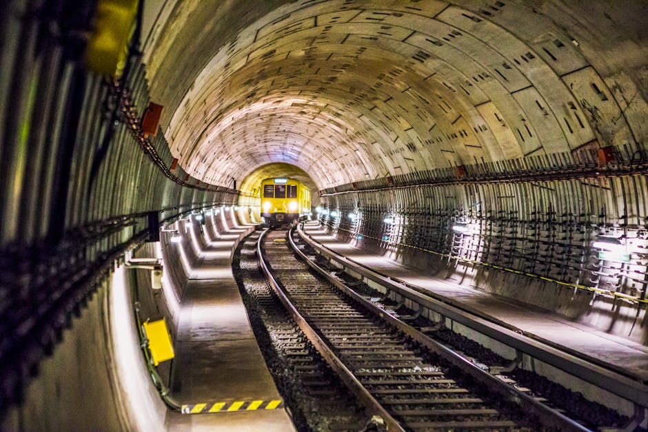 Dramatic view Berlin subway